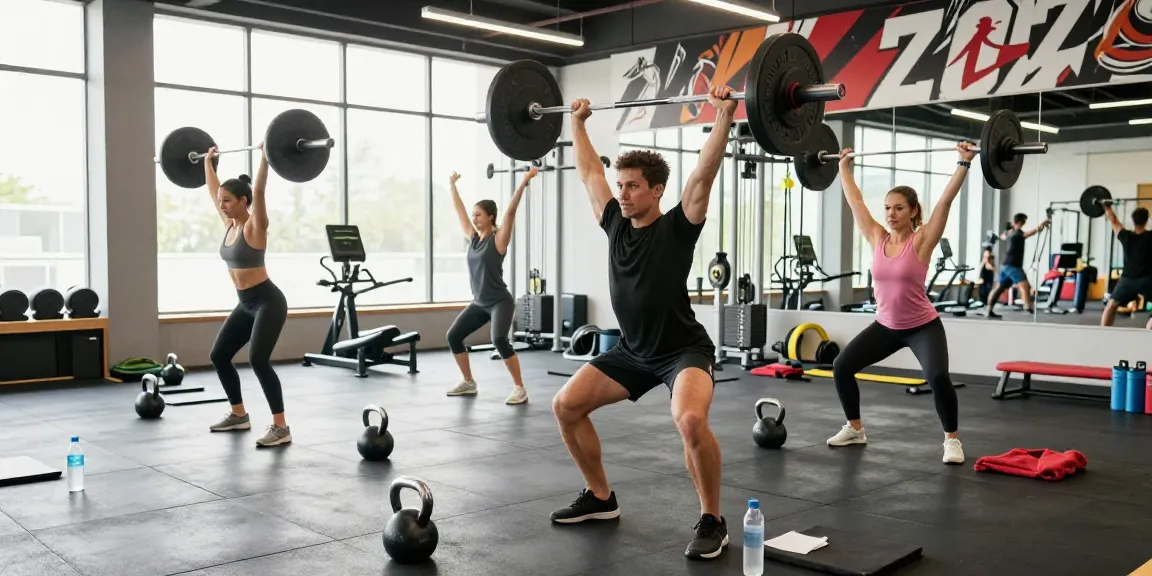 Spiergerichte training in Unique Pharma Steroïden Winkel met gewichtheffen en fitnessapparatuur.
