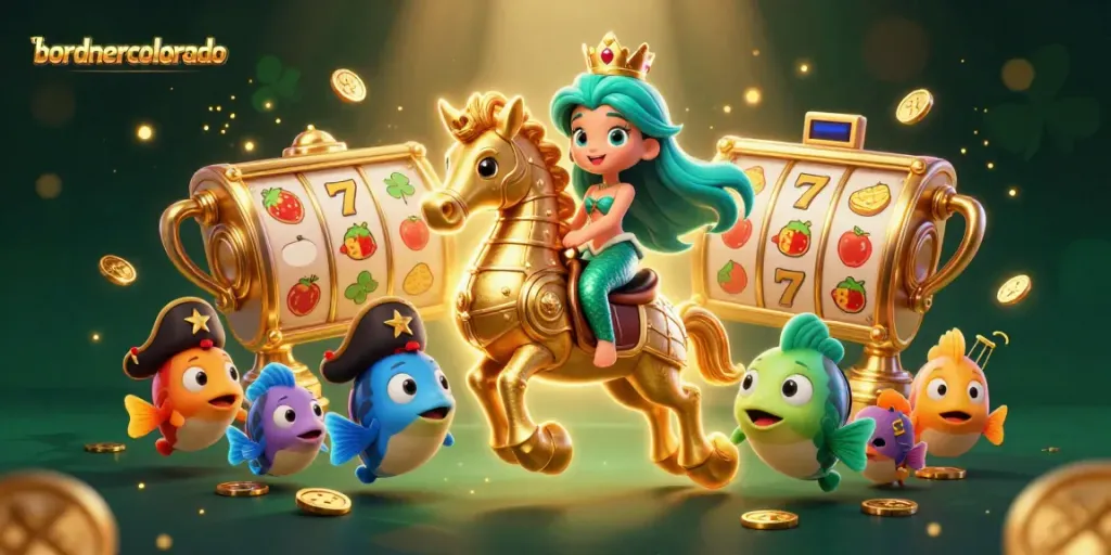Experience thrilling jackpots with bordnercolorado's vibrant mermaid-themed casino adventure.