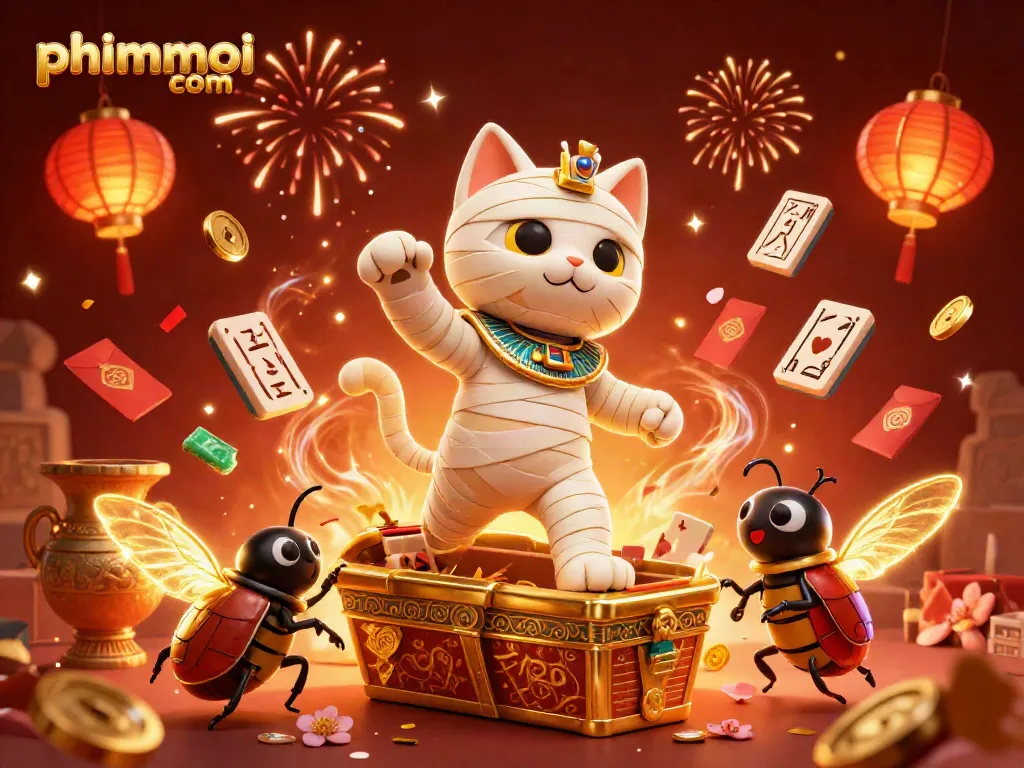 Engage in thrilling gameplay with phimmoi com, showcasing a vibrant pyramid casino scene.