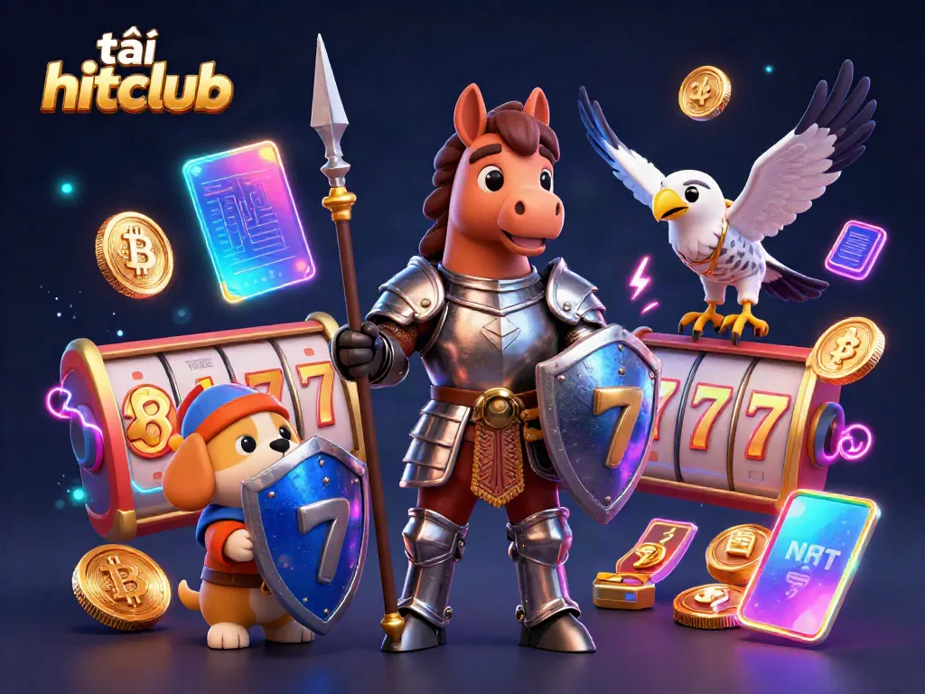 Participate in exciting games at tải hitclub featuring vibrant slot reels and dynamic casino elements.