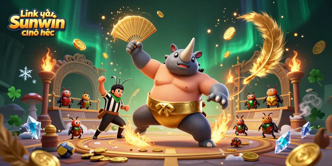Experience thrilling action with the Link vào Sunwin chính thức featuring the powerful rhinoceros beetle champion.